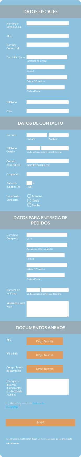 Formulario De Distribuidor Form Template