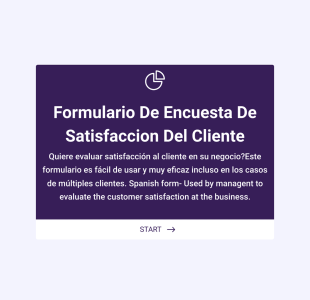 Formulario Encuesta De Satisfacción Al Cliente Form Template