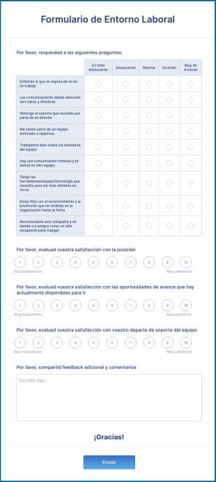 Formulario De Entorno Laboral