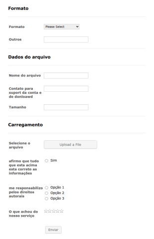 Formulário De Envio De Arquivo