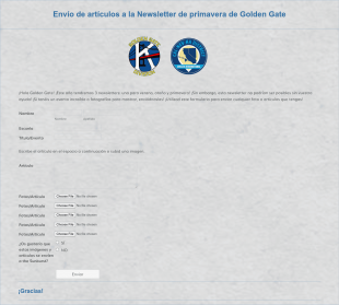 Formulario De Envío De Articulo De Newsletter Form Template