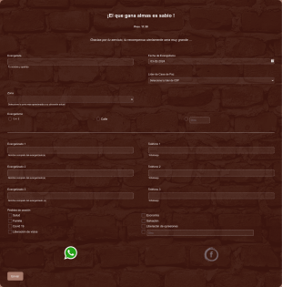 Formulario De Evangelismo