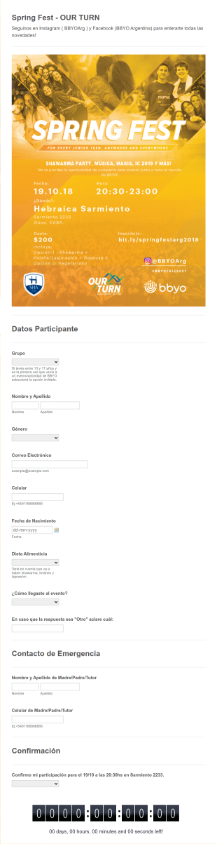 Formulario De Evento Feria Estudiantil Form Template