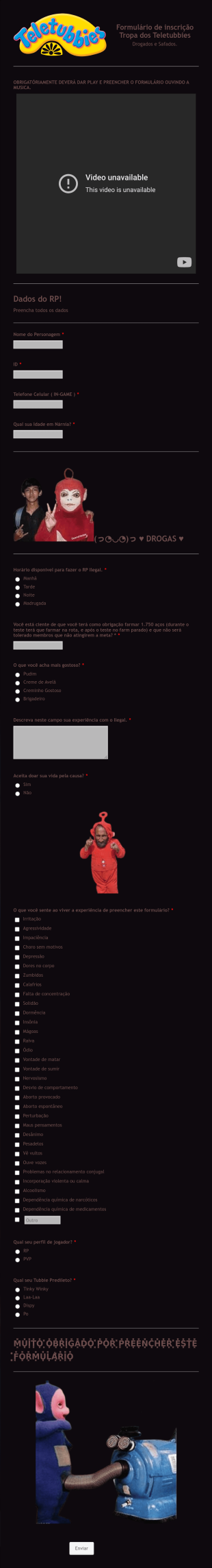 Formulário De Facção GTA RP FIVEM V.2