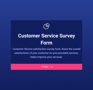 Formulario De Feedback De Servicio Al Cliente Form Template
