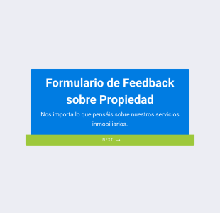 Formulario De Feedback Sobre Propiedad