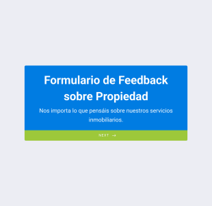 Formulario De Feedback Sobre Propiedad Form Template