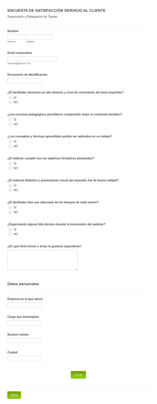 Formulario De Fin Modulo/Sesion