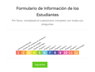 Formulario De Información De Los Estudiantes