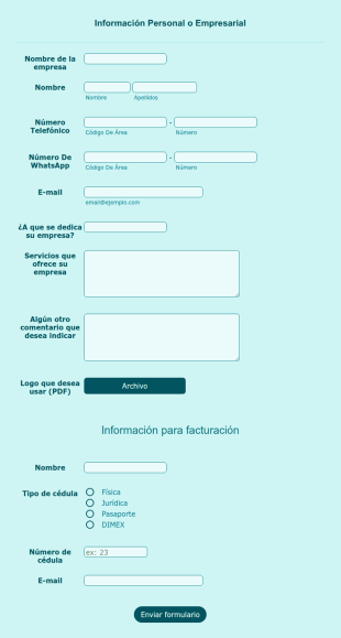 Formulario De Información Empresarial Básica