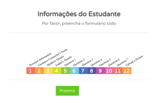 Formulário De Informações Do Estudante Form Template