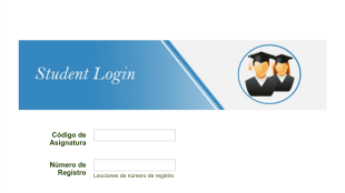 Formulario De Inicio De Sesión Estudiantes