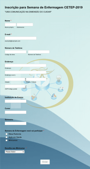 Formulário De Inscrição Em Evento Universitário Form Template