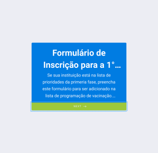 Formulário De Inscrição Para A 1° Fase Da Vacinação Da COVID 19 Form Template