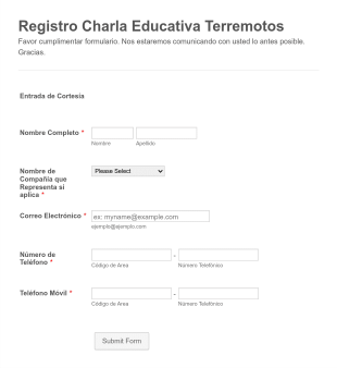 Formulario De Inscripción A Conferencia Form Template