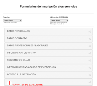 Formulario De Inscripción Alos Servicios JCK