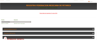 Formulario De Inscripción De Petanca