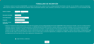 Formulario De Inscripción HUMANIZARSE