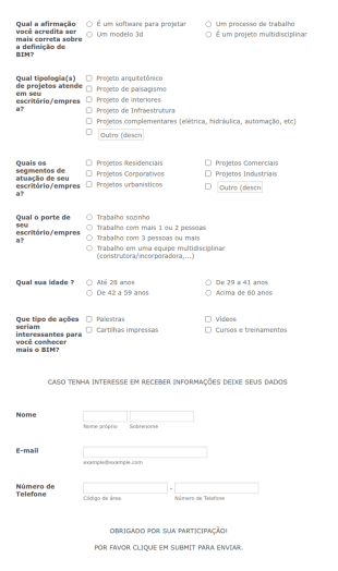 Formulário De Levantamento De Informações