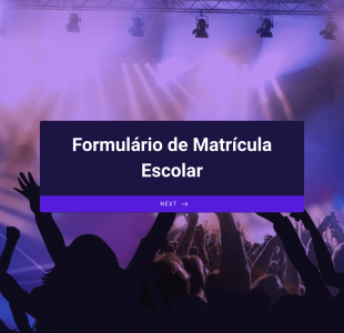 Formulário De Matrícula Escolar