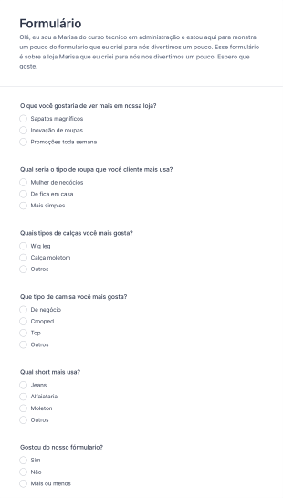 Formulário De Mercado Form Template