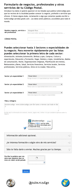 Formulario De Negocios
