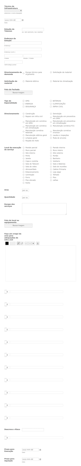 Formulário De Orçamento De Prestação De Serviço Form Template