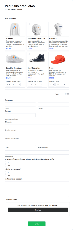 Formulario De Pago Para Negocios Con PayPal
