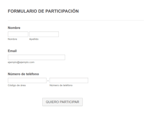 Formulario De Participación