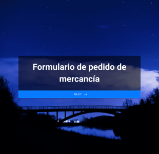 Formulario De Pedido De Mercancía Form Template