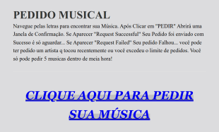 Formulário De Pedido Musical