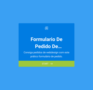 Formulário De Pedido Web Design Form Template