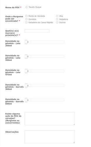 Formulário De Pesquisa De Ponto De Venda Form Template