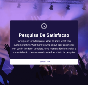Formulário De Pesquisa De Satisfação Form Template