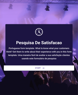 Formulário De Pesquisa De Satisfação