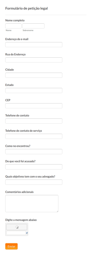 Formulário De Petição Legal