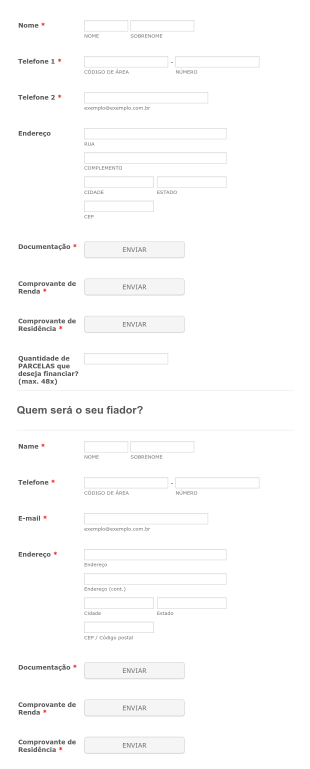 Formulário De Pré Cadastro