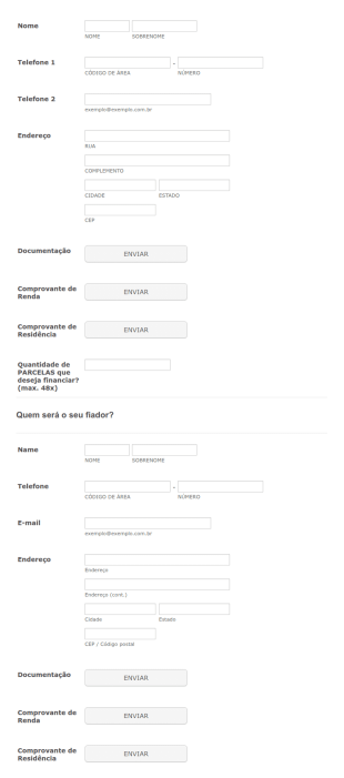 Formulário De Pré Cadastro