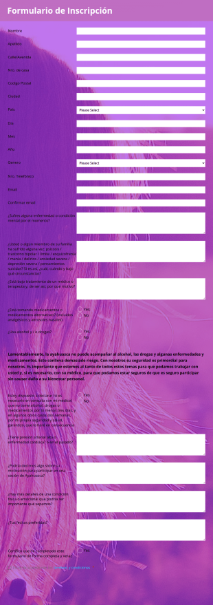 Formulario De Pre Registro