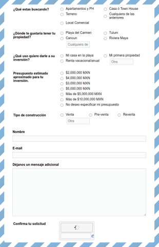 Formulario De Precalificación De Clientes De Bienes Raíces