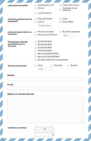 Formulario De Precalificación De Clientes De Bienes Raíces