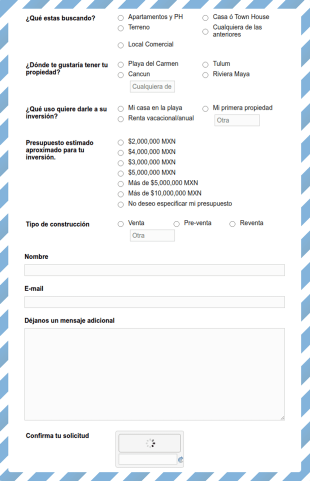 Formulario De Precalificación De Clientes De Bienes Raíces