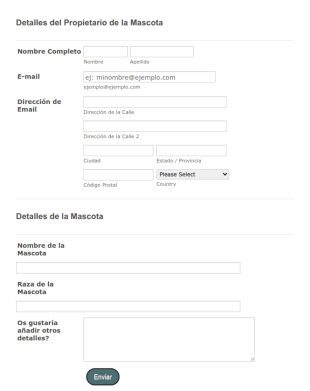 Formulario De Prescripción De Mascota