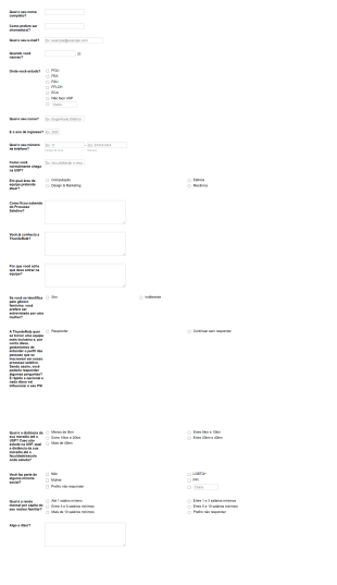Formulário De Processo Seletivo 2020 Form Template