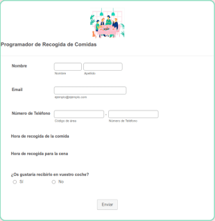 Formulario De Recogida De Comidas