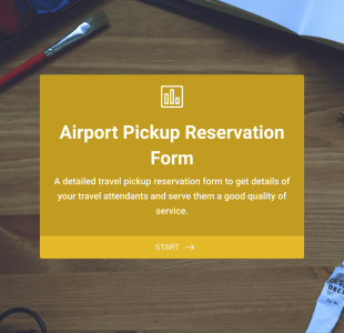 Formulario De Recogida En El Aeropuerto Form Template