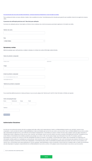 Formulário De Registro De Ecommerce Form Template