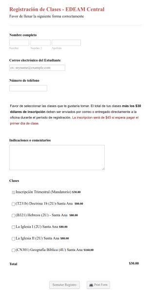 Formulario De Registro De Estudios De Teología Form Template