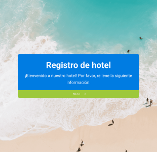 Formulario De Registro De Hotel