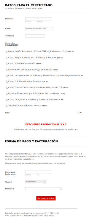 Formulario De Registro De Participantes De Cursos De Contabilidad Form Template